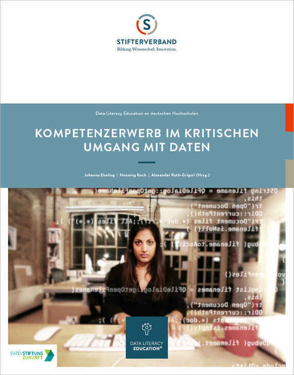 Titelbild zum Sammelband: Data Literacy Education an deutschen Hochschulen.