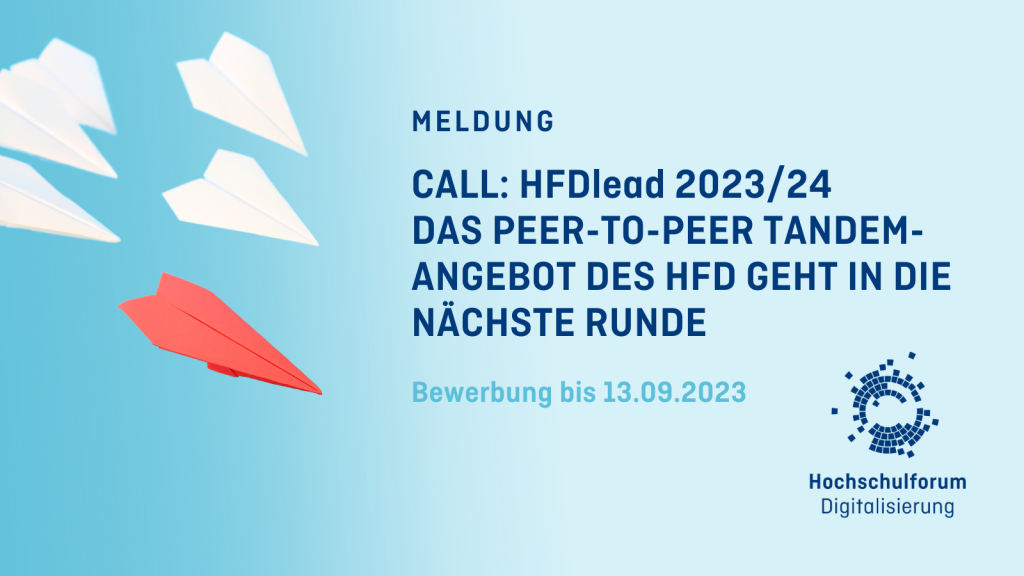 Aufruf zu HFDLead: Deadline 15.09.23