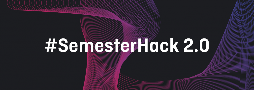 Cover picture for Semesterhack 2.0, Hackathon on 12 and 13 November 2020