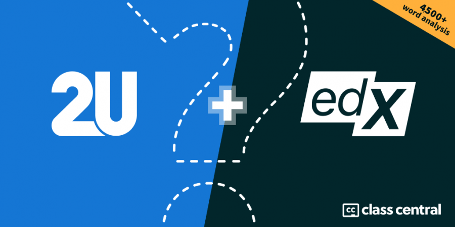 2U und edX Logo mit einem Fragezeichen zwischen den Logos