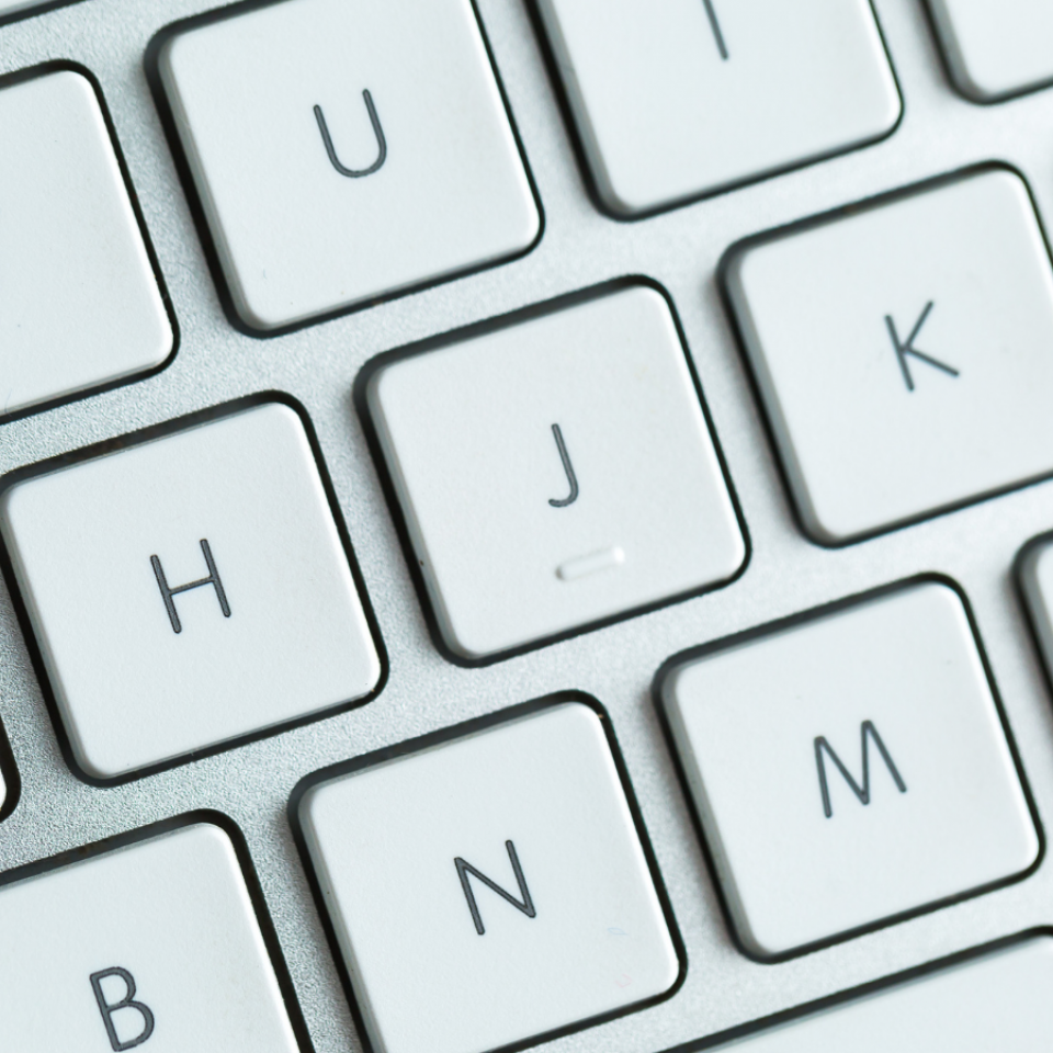 Foto einer Tastatur (Ausschnitt)