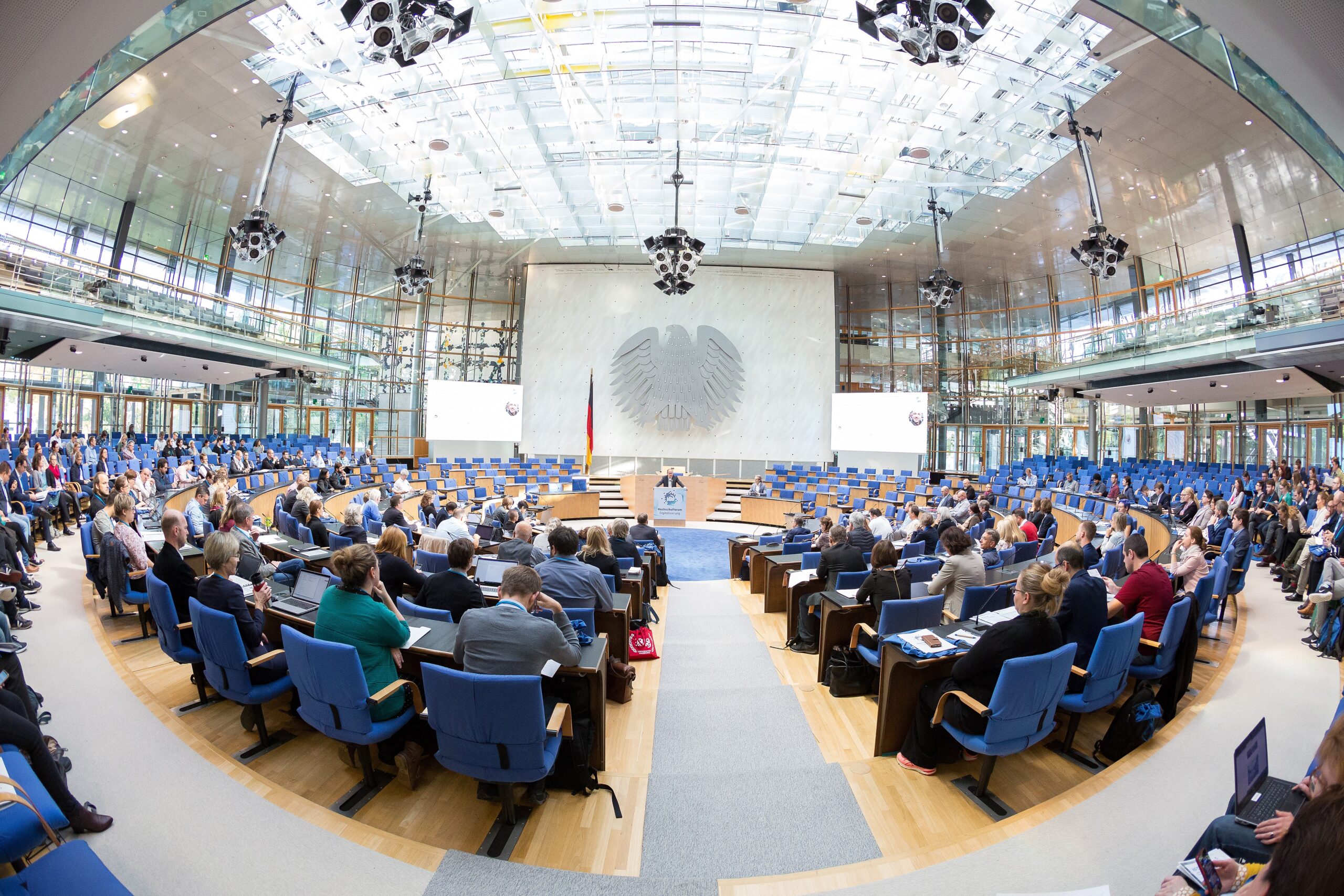 Blick auf das deutsche Parlament
