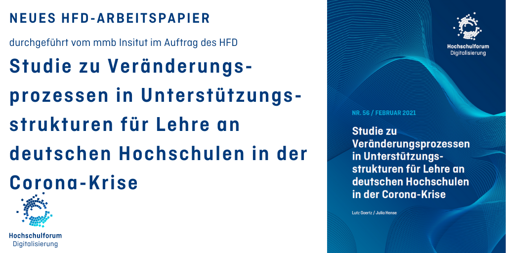 Studie zu Veränderungsprozessen in Unterstützungsstrukturen für Lehre an deutschen Hochschulen in der Corona-Krise