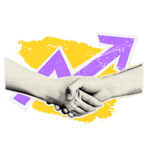 Die Illustration zeigt einen Handshake.