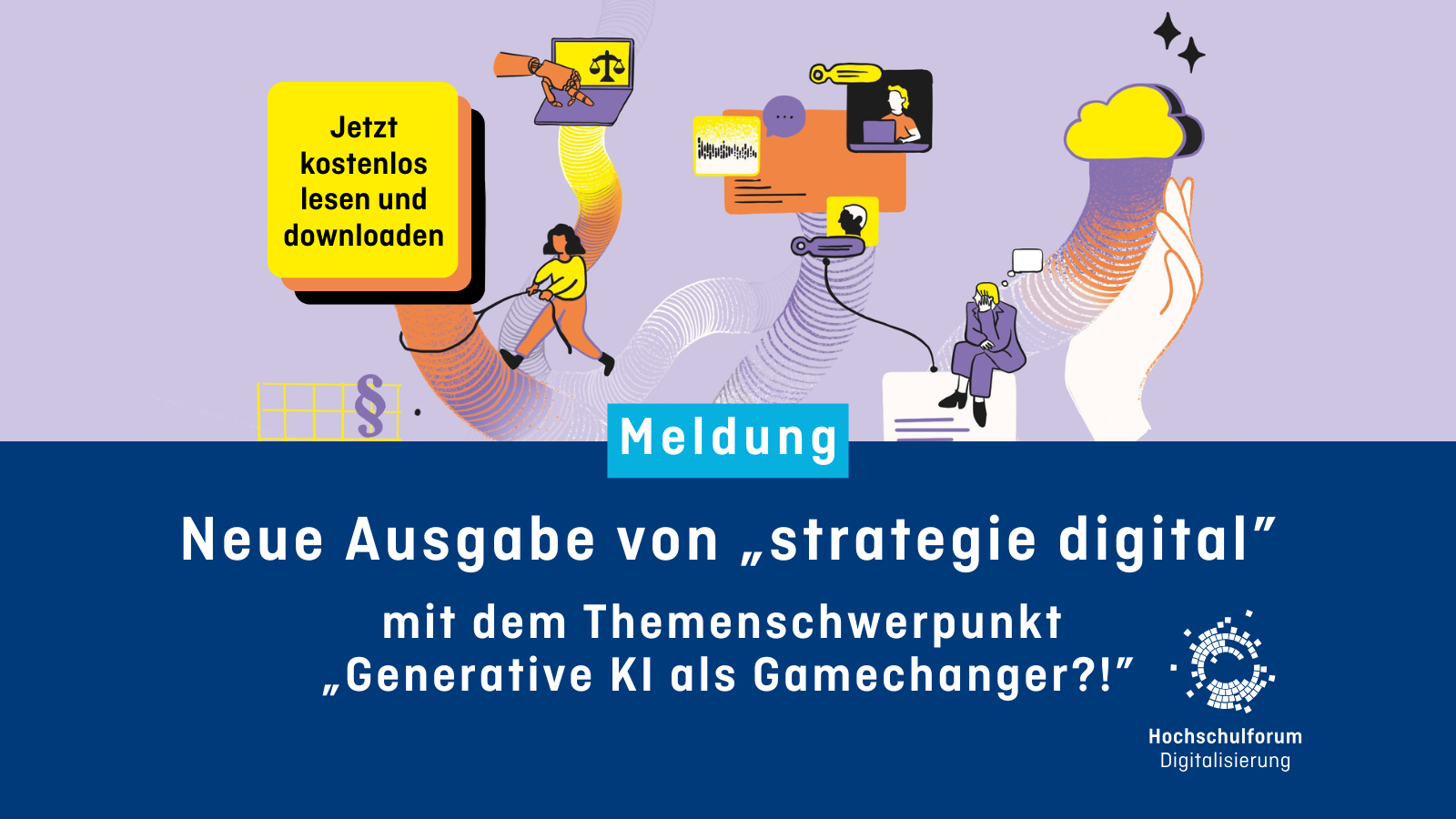 Meldung: Neue Ausgabe von "strategie digital" mit dem Themenschwerpunkt "Generative KI als Gamechanger?!"