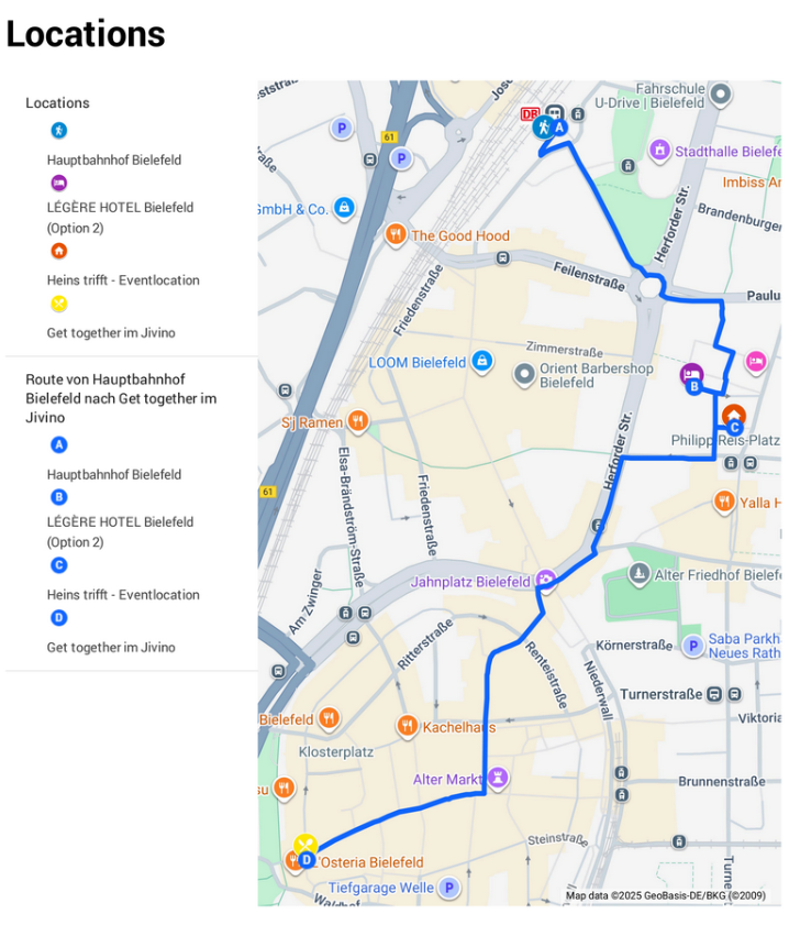 Karte Locations VP-Event 2026 Karte Locations VP-Event 2026