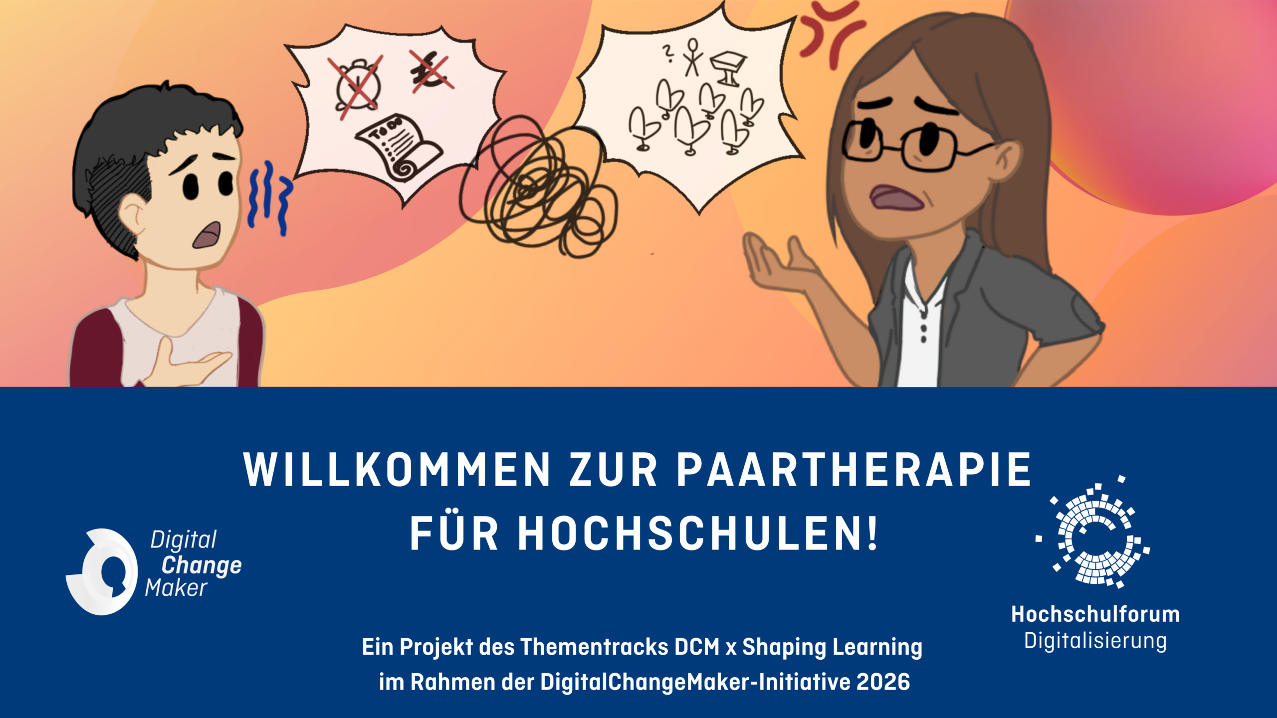 Titelbild des Projekts "Paartherapie für Hochschulen"