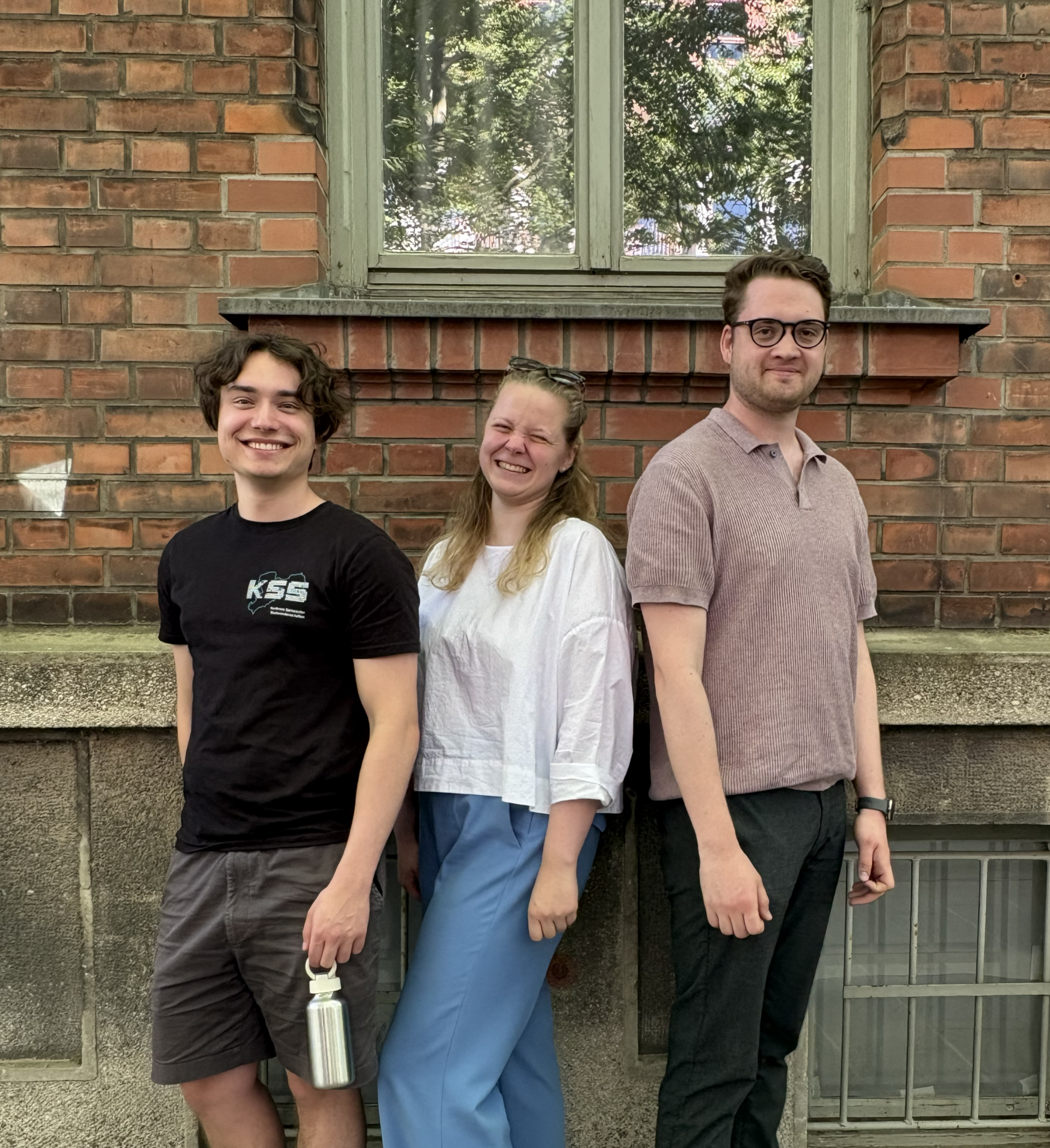 Auf diesem Bild sind die drei DCMs Richard, Jule und Pascal aus dem Thementrack Society zu sehen.